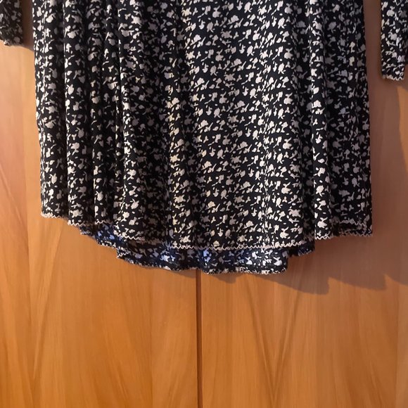 Mini Floral Babydoll Dress Black XS - Picture 5 of 9